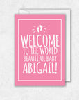 Welcome to the world Baby Girl