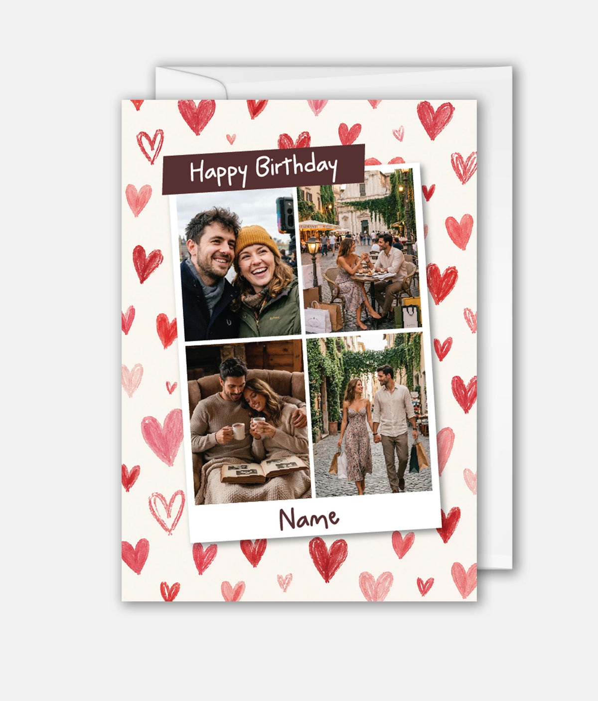 Happy Birthday photo hearts