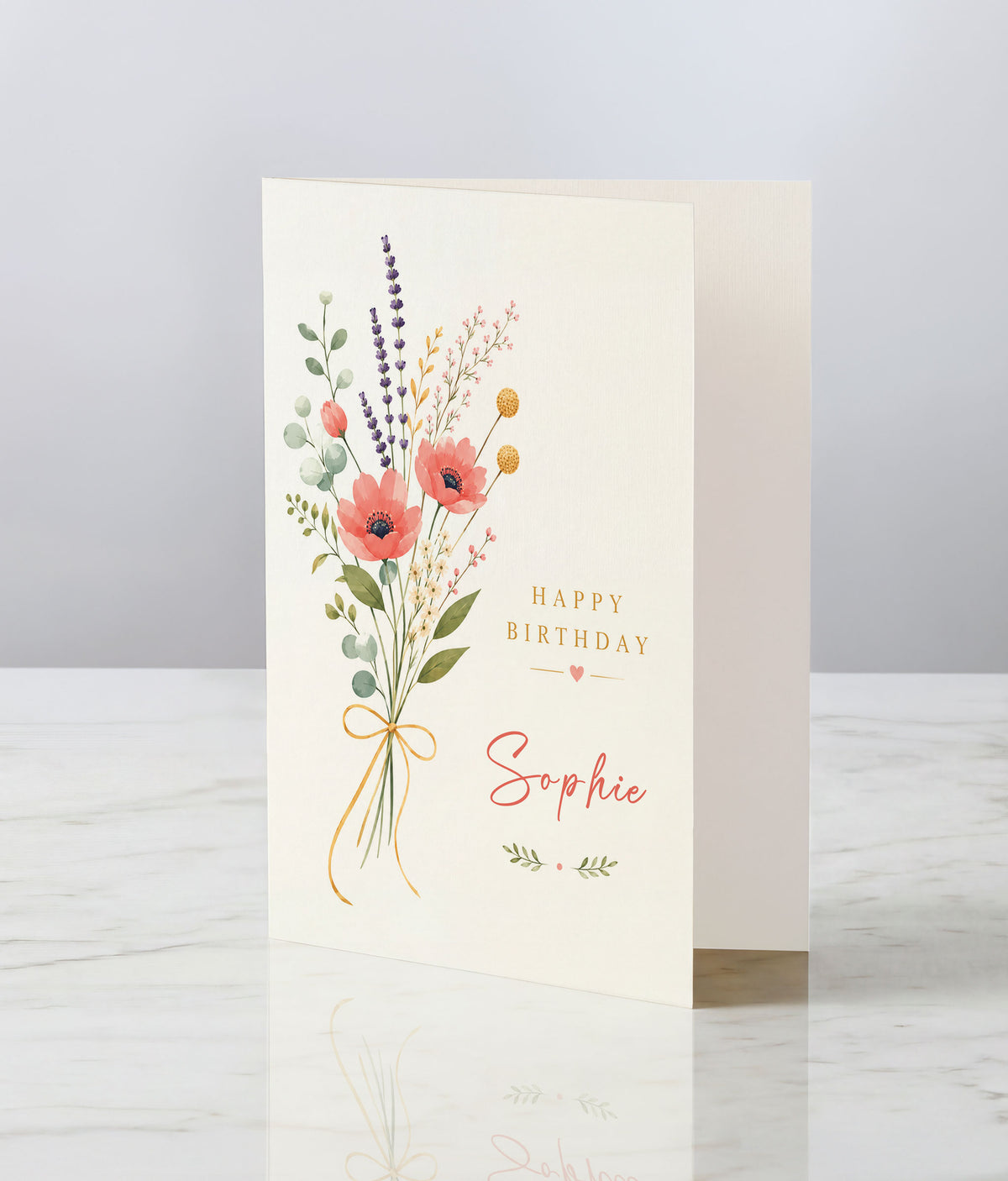 Coral Birthday Flowers