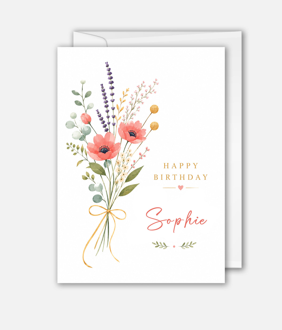 Coral Birthday Flowers
