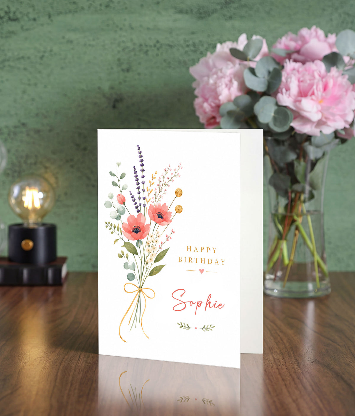 Coral Birthday Flowers