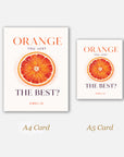 Orange, you just the best!